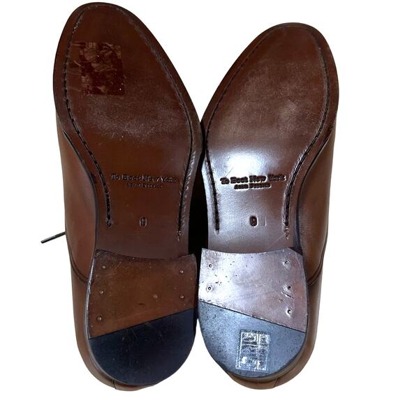 To Boot New York Brandon II Cognac Calf Cap Toe Men's Oxford Size 9 EUC - Picture 8 of 10